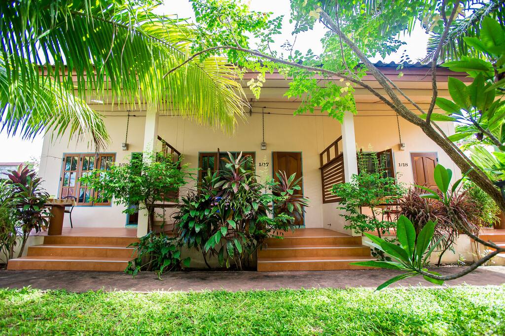 terrace with garden view