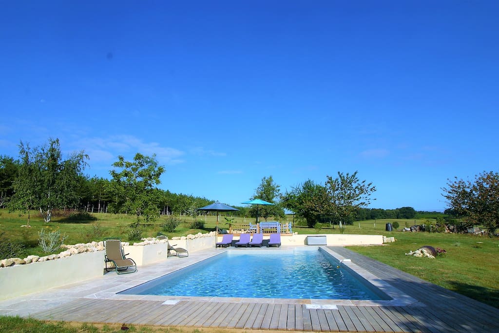 10m X 5m Pool a real sun trap.