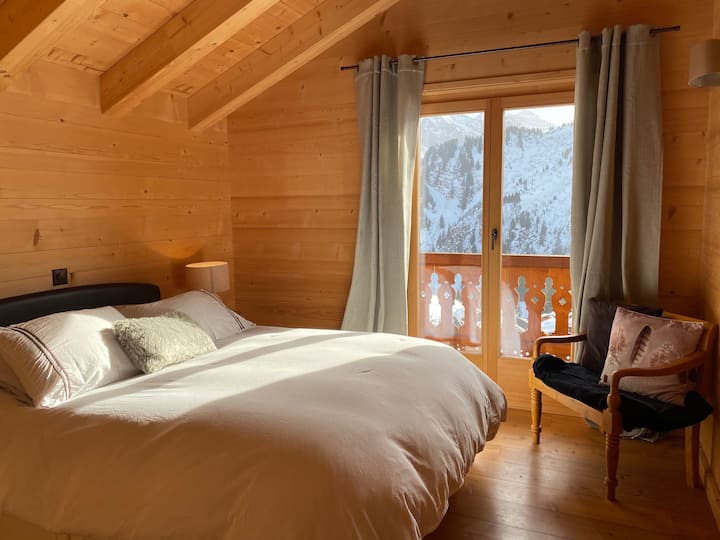 Værelse 1 vendt mod Dents du Midi