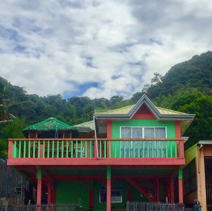 The view of The Sea House from the sea.