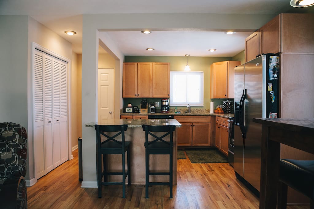 Kitchen with island