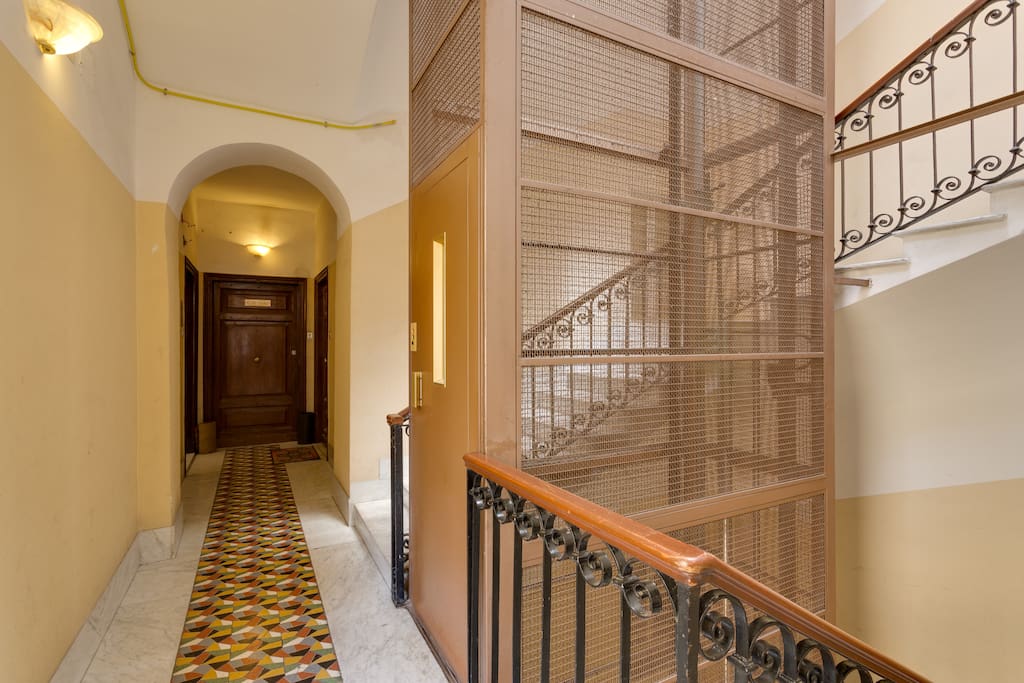 Inside the palace staircase