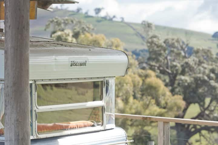 Caravan Airbnb listing in New Zealand