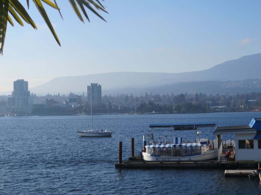 Our home is a 10 minute walk from the ferry