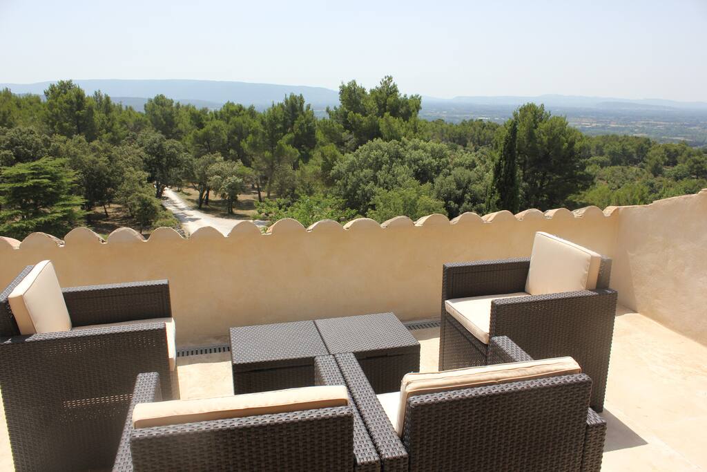 la terrasse et sa vue 180°