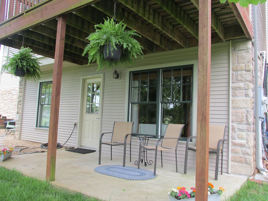 Here is the private entrance to your home away from home.