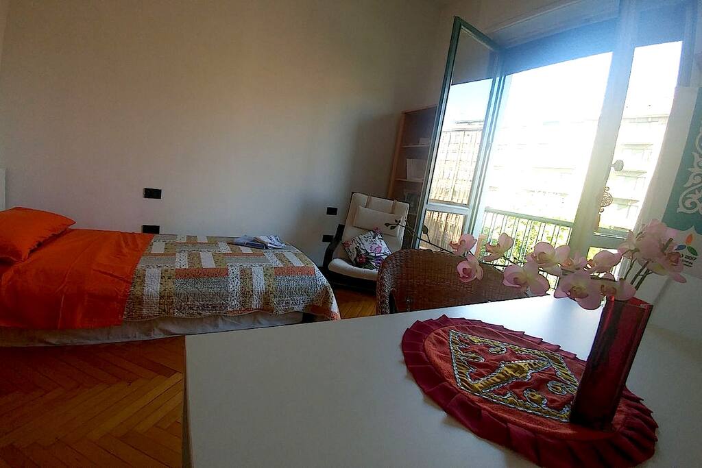 Guest room with balcony