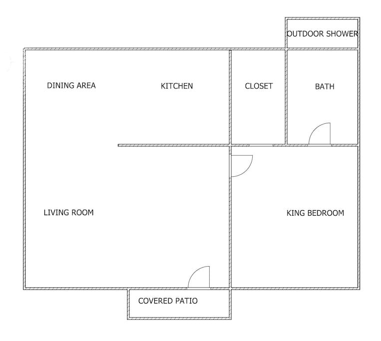 1 bedroom side (you get both sides)