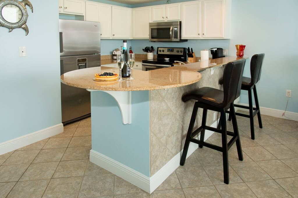 Large Fully Stocked Kitchen For Comfort & Upgraded Appliances For All The Comforts Of Home