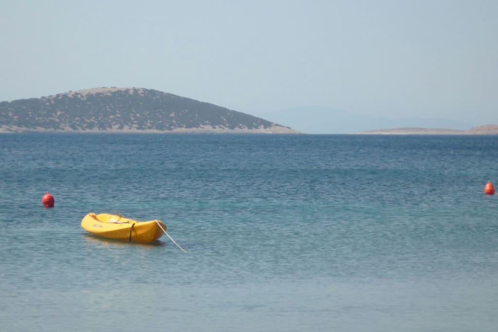 the canoe is available for the guests