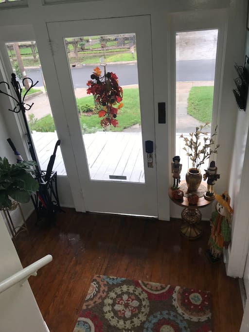 Front foyer with keyless entry.