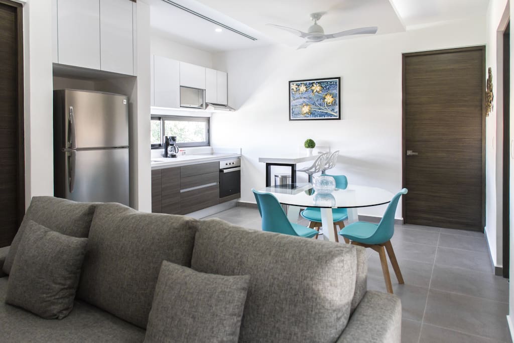 Dining Table and Kitchen
