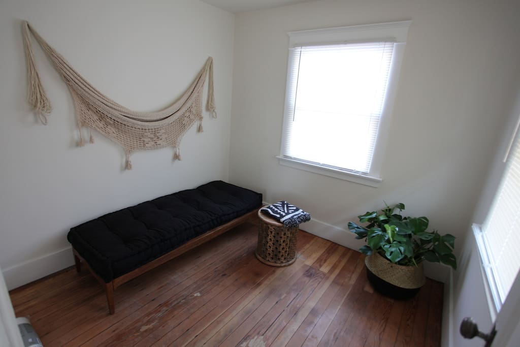 Third bedroom is a smaller private room with a daybed. Spare bedsheets are available in the house.