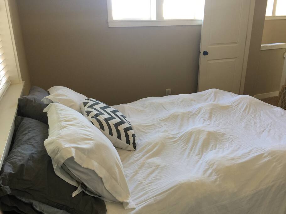 Bedroom (facing the stairs)