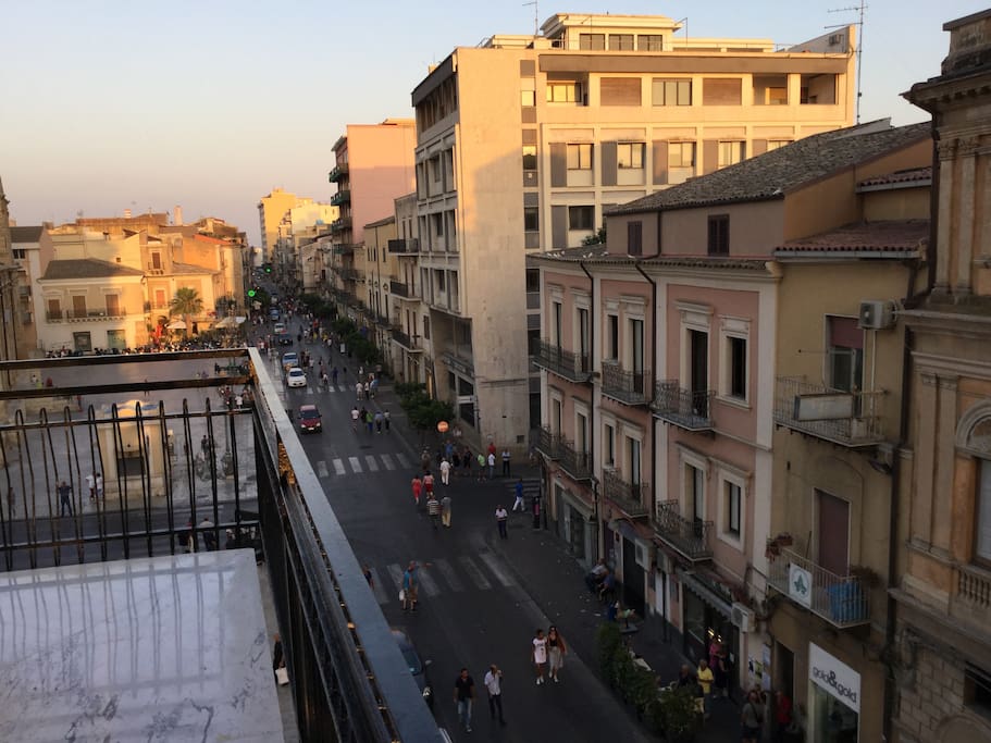 Vista dal balcone