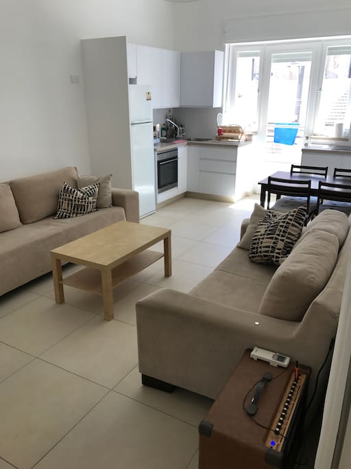 Kitchen and living room