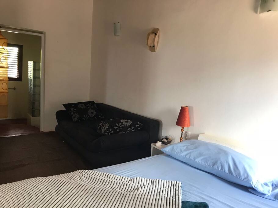 Queen bed and sofa bed