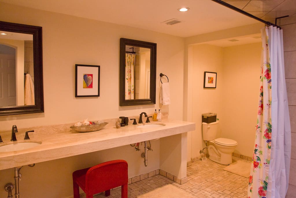 Master bathroom.