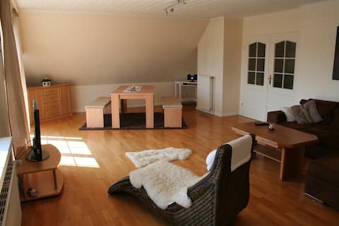 Large attic apartment