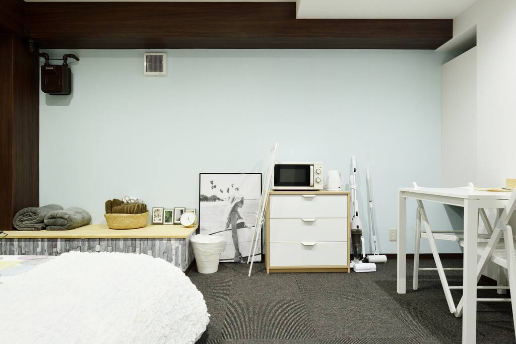 All the necessities you need for a long stay.