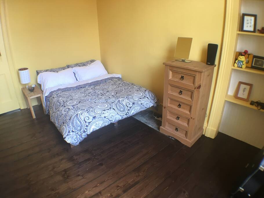 Lots of storage space in the provided dresser.