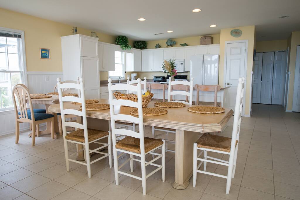 dining room and kitchen