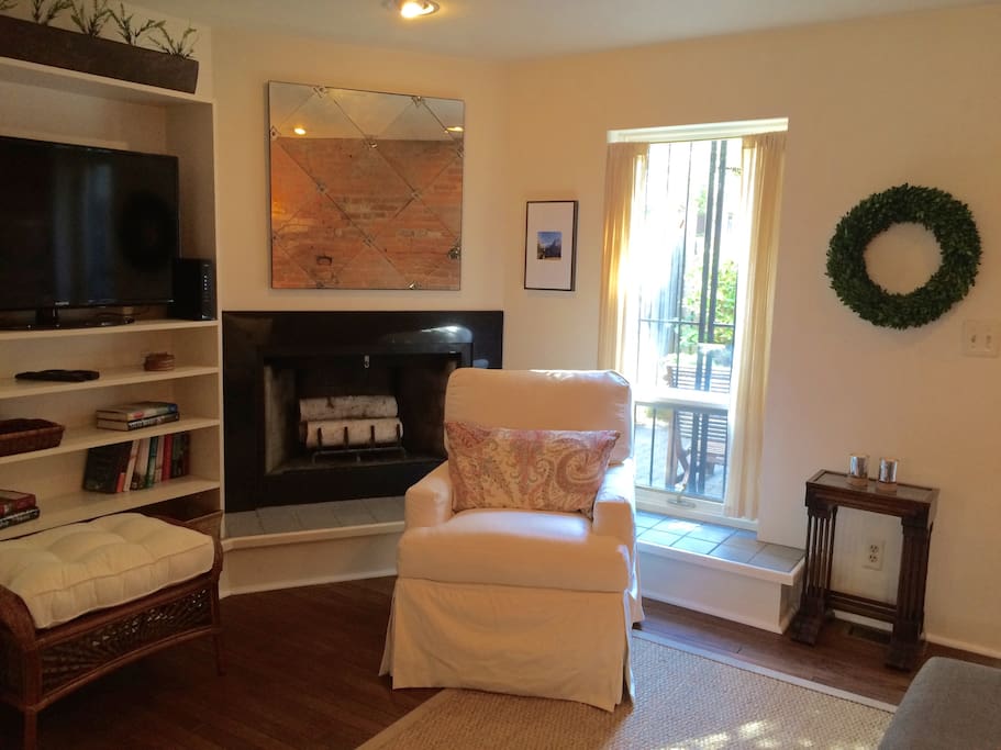Fireplace and smart TV