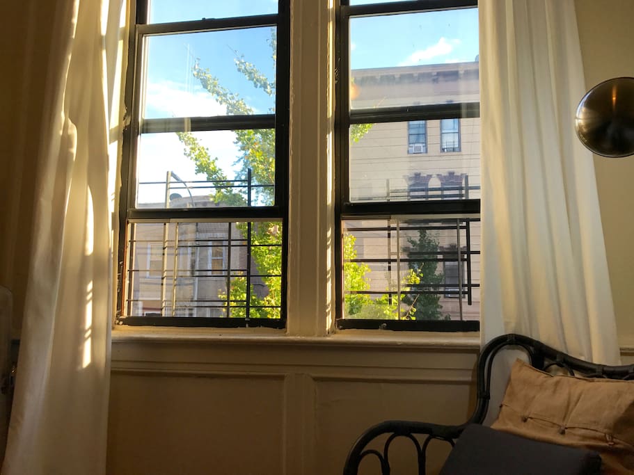 View from the room, it is a south facing apartment, so there is a lot of light that shines through, all day.