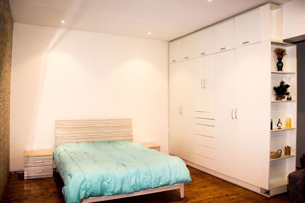 Bed and closet space