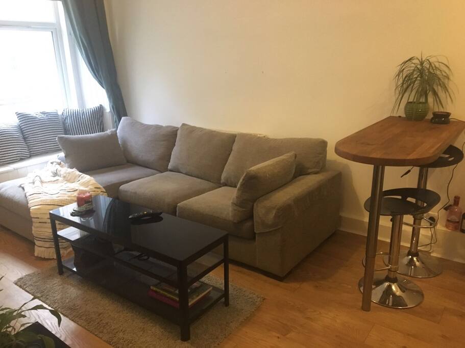 Living Space with breakfast bar