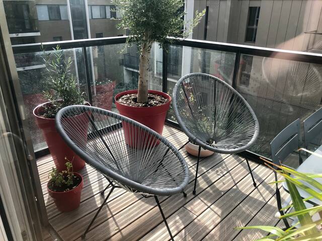 Grand T3 lyon confluence avec 2 balcons vue Saône gallery image 3