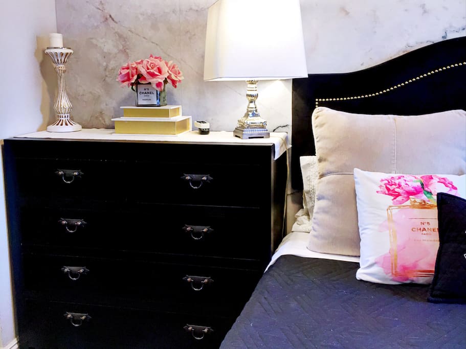 A nice size dresser to accommodate you and your company for short or longer stay.
