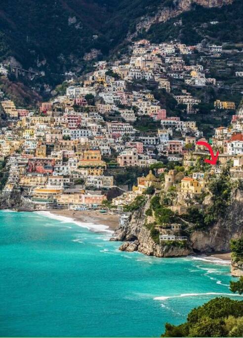 Our position in Positano.