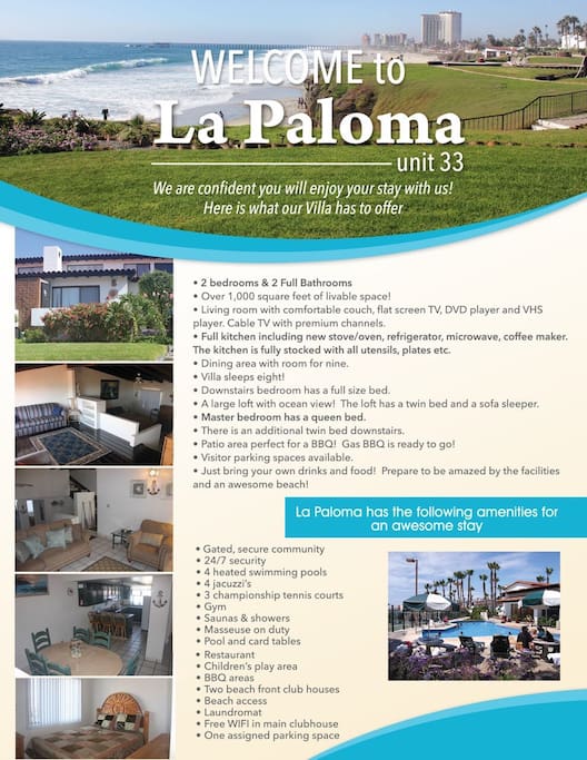 Welcome to La Paloma!