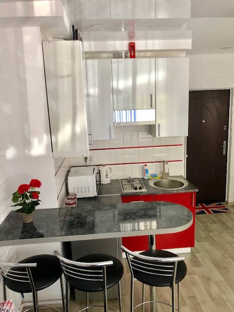 Stylish studio apartment with sleeping area “LONDON”