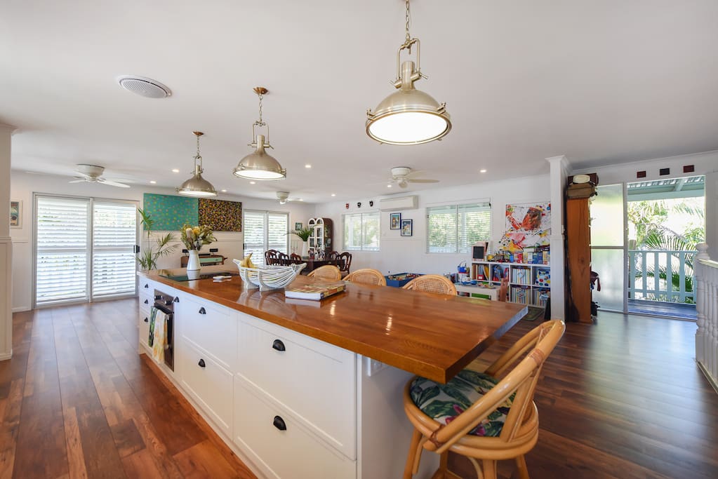 Open plan kitchen
