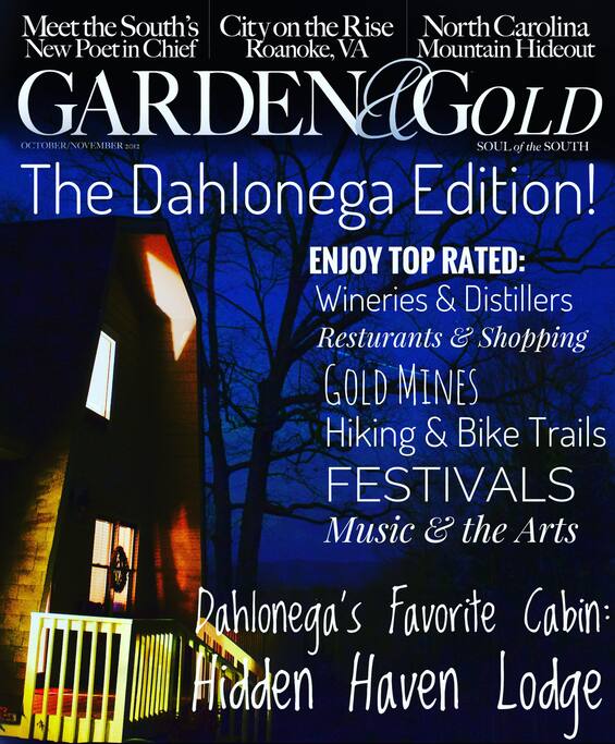 A guest's rendition of reasons to stay at Hidden Haven including Dahlonega's gold history.