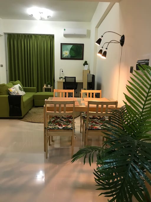 This green, clean, modern space is all yours.