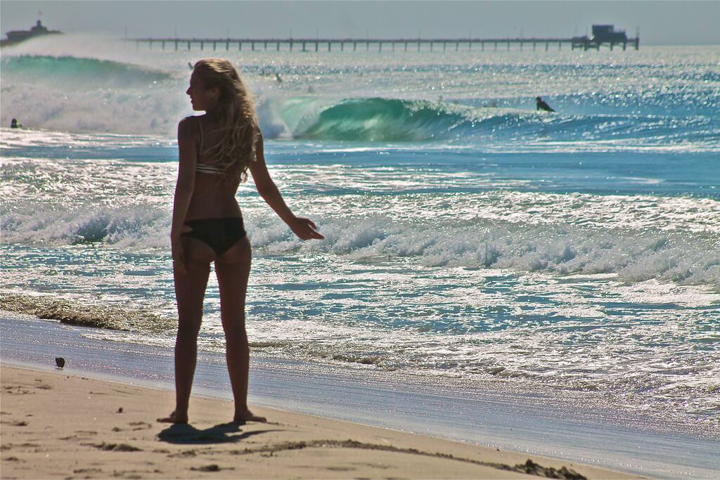 Good day of waves across the street
