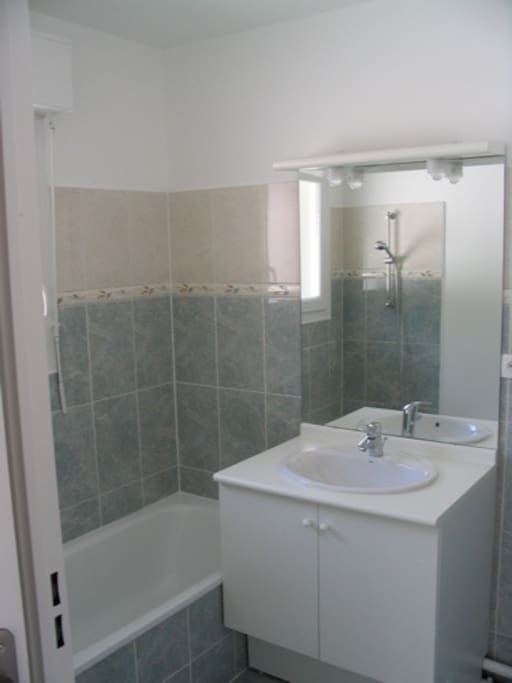 toilettes et salle de bain séparées
