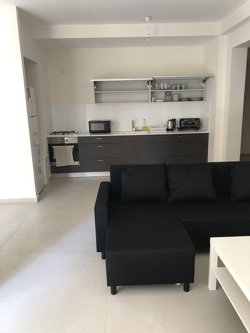 Kitchen and living room