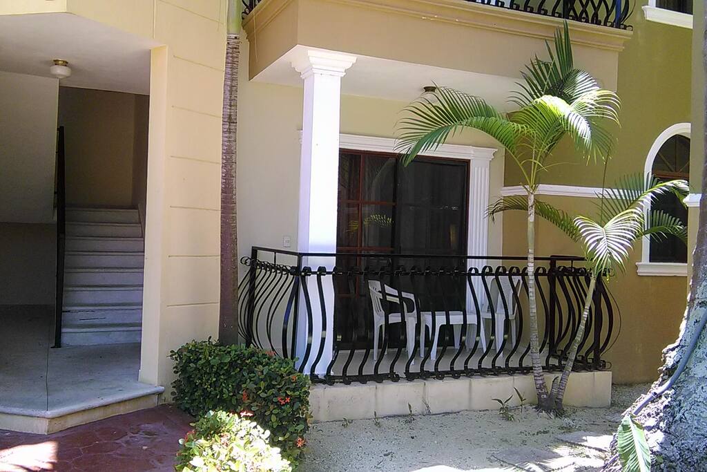 The condo entrance