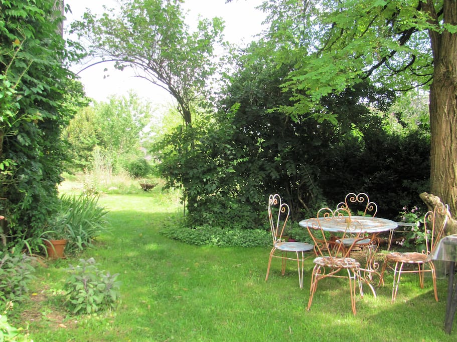 une partie du jardin