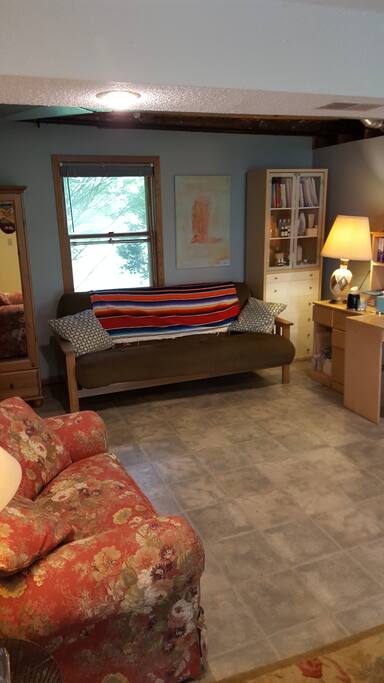 Queen sized futon couch/bed