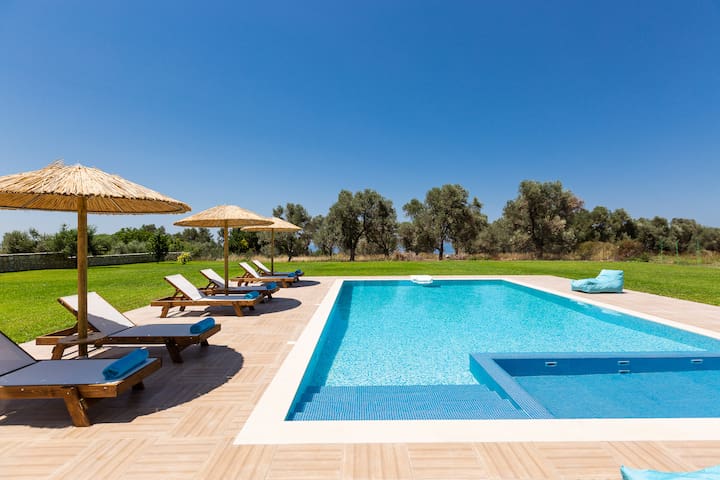 Villa Litinas -A 2,500sqm Escape Amid Olive Groves