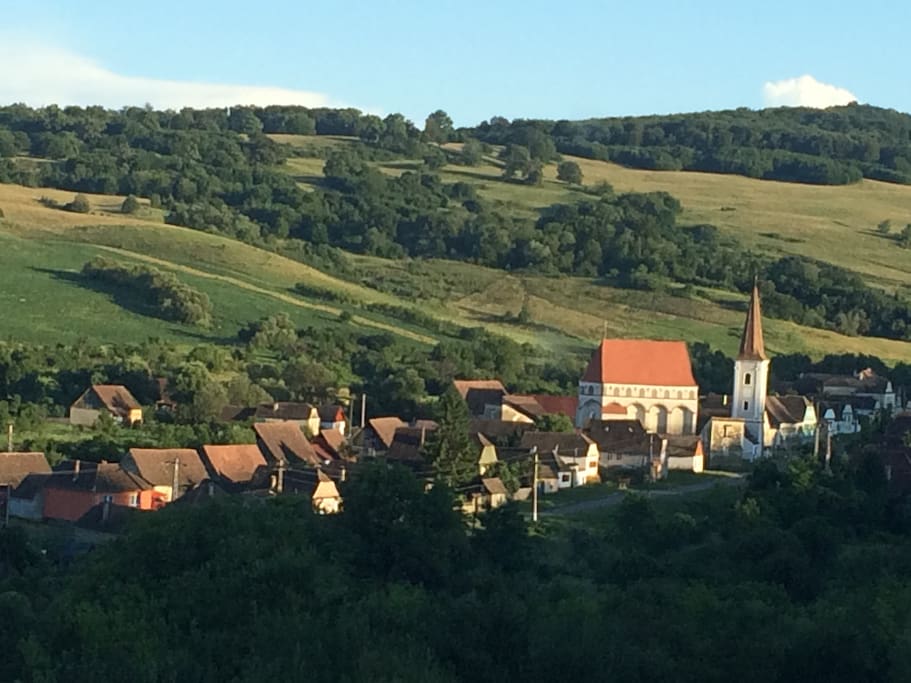 The main historical attraction in Cloasterf : the old fortified Saxon church