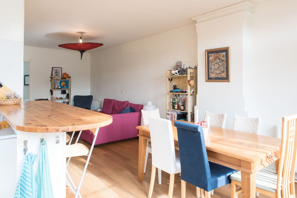 view from the kitchen of main room