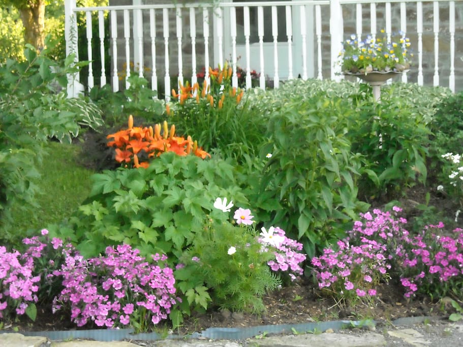 Perennial Gardens on the side of the house
