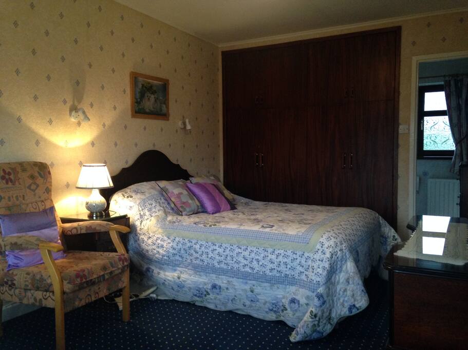 Comfortable Double Bed with Electric Blanket.