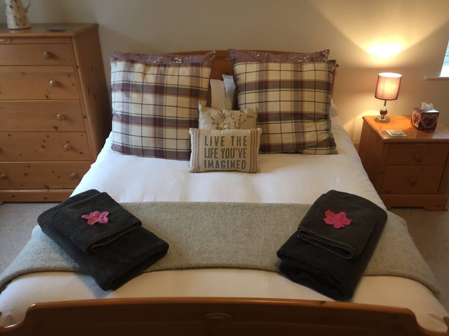 Comfy double bed